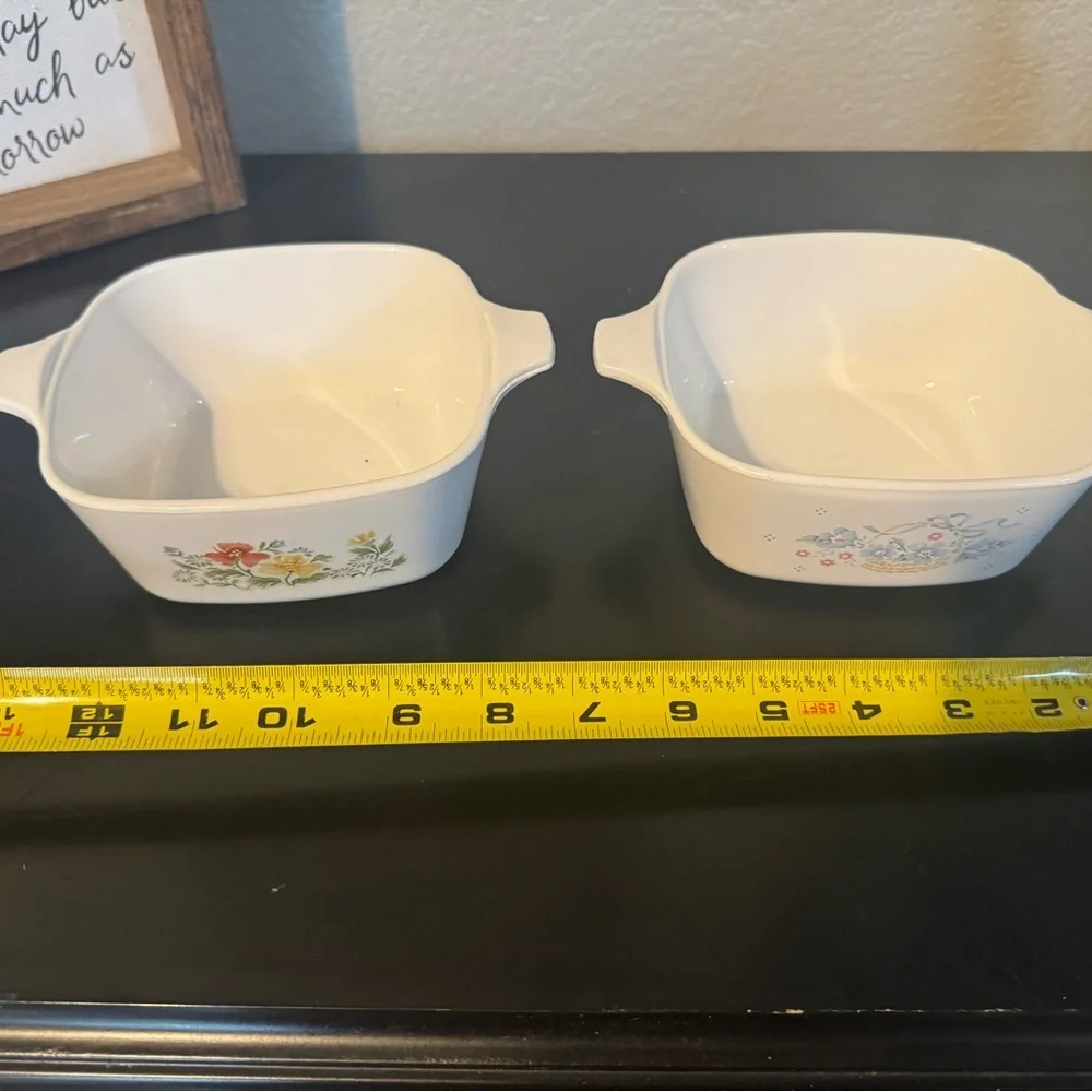 Vintage Corning Ware Ceramic Dishes